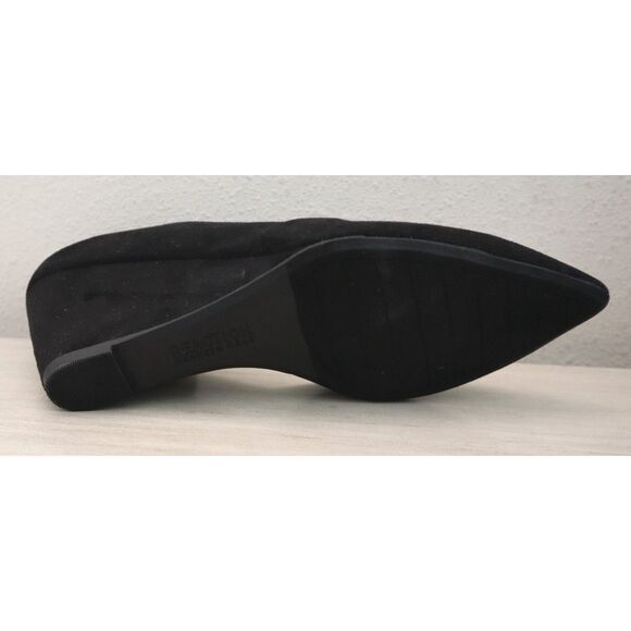 Kenneth Cole Reaction Sz 7.5M Black Microsuede Eltinn D'Orsay Wedge Pumps - Picture 5 of 12